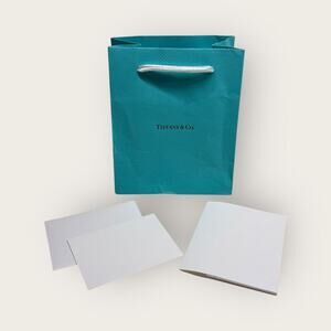 Tiffany & Co. | Gift Bag w/ Card | Mint Green | 6 x 5 x 3 in.